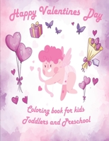 Valentine's Day Coloring Book for Kids: valentines coloring book for Preschool, big valentine's day coloring book, Cute Coloring Book for Little Girls B084DGMBQP Book Cover