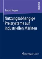 Nutzungsabhangige Preissysteme Auf Industriellen Markten 3658142251 Book Cover