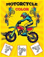 Motorcycle Color: Fun Learning and Motorcycle Color Book For Kids, Best Christmas Gift, New Year GiftFor Kids 1674751990 Book Cover
