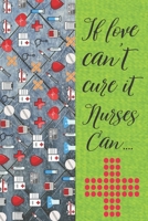 if love can't cure it nurses can: nurses notebook-nurses journal-nurse in progress-nurse practitioner-nurse lined journal-gift for nurses B084DH8DHW Book Cover