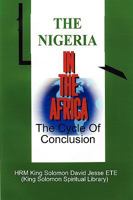 The Nigeria in the Africa 0956149804 Book Cover