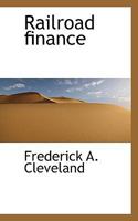 Railroad finance 1017573832 Book Cover