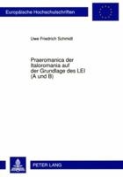Praeromanica Der Italoromania Auf Der Grundlage Des Lei (a Und B) 3631587708 Book Cover