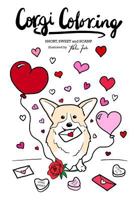 Corgi Coloring: Short, Sweet and Scamp 1542892716 Book Cover
