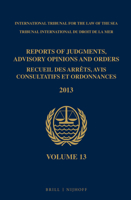 Reports of Judgments, Advisory Opinions and Orders 2013 / Recueil Des Arrêts, Avis Consultatifs Et Ordonnances 2013 (13) (Reports of Judgments, ... / Recueil) 9004272534 Book Cover