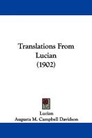 Translations From Lucian 1165152002 Book Cover