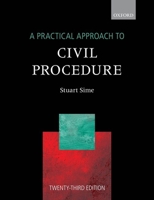 A Practical Approach to Civil Procedure (Practical Approach Series) 0198858388 Book Cover