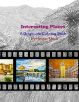 Interesting Places: A Greyscale Coloring Book 1661987745 Book Cover