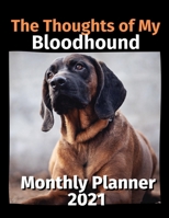 The Thoughts of My Bloodhound: Monthly Planner 2021 B08DSYSJVD Book Cover