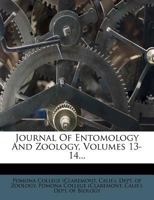 Journal Of Entomology And Zoology, Volumes 13-14... 1247532348 Book Cover