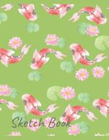 Sketch Book: Asian Themed Koi Design 1090309147 Book Cover
