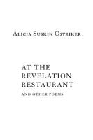 At the Revelation Restaurant and Other Poems 193485106X Book Cover