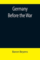 Germany before the war 9355898843 Book Cover