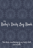 Baby Daily Log Book: Baby tracker journal | Baby feeding log | Newborn feeding chart | 185 pages, 7x10 inches | Paperback | blue background pattern 1712671480 Book Cover