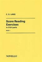 Score Reading Exercises, Book 1: In 3 & 4 Parts 0853603138 Book Cover