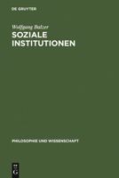 Soziale Institutionen 3110138506 Book Cover