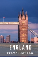 England Travel Journal: Travel log/book with 50 double pages for diary entries and 20 pages for notes, Tower Bridge Thames River 1671255992 Book Cover