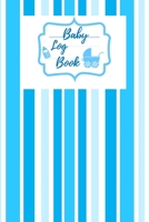 Baby Log Book: baby daily breastfeeding feeding newborn twin record and tracker journal log book nanny Gift / log book fornewborns or twins /Simple Blue Cover B083XVG52Q Book Cover