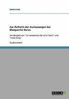 Zur �sthetik der Auslassungen bei Marguerite Duras: Am Beispiel von "Le ravissement de Lol V. Stein" und "India Song" 3638862208 Book Cover