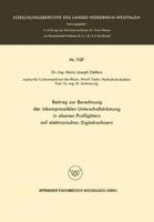 Beitrag Zur Berechnung Der Inkompressiblen Unterschallstrumung in Ebenen Profilgittern Auf Elektronischen Digitalrechnern 3663062015 Book Cover