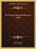 Der Polnaer Ritualmordprozess (1906) 1160441294 Book Cover