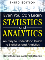 Even You Can Learn Statistics: A Guide for Everyone Who Has Ever Been Afraid of Statistics 0133382664 Book Cover