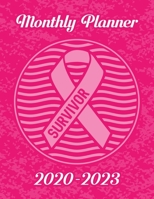 Breast Cancer Awareness Ribbon Survivor: 2020-2023 Four Year Monthly Planner Calendar, Notebook and More 169541117X Book Cover