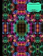 Abstract Curly Cues Composition Notebook, Wide Ruled, 100 Sheets/200 Pages, 8.5 1976289394 Book Cover