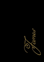 Personalized Minimalist Black Notebook Dot Grid - Christmas gift James golden script matte black notebook - Personalized cute gift for guys, men- 7x10 125 pages simple dot grid- Personalized James bla 1710527277 Book Cover