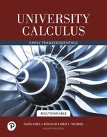 University Calculus, Multivariable Plus Mylab Math with Pearson EText -- Access Card Package 0135308054 Book Cover