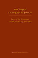 New Ways of Looking at Old Texts, V 0866985077 Book Cover