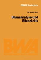 Bilanzanalyse Und Bilanzkritik 3409001549 Book Cover