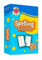 New Spelling Flashcards for Ages 5-7: Perfect for Catch-Up and Home Learning (CGP Primary Fun Home Learning) 1789086191 Book Cover