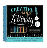 Creative Hand Lettering Kit: Learn how to create beautiful hand-lettered pieces of art-Includes: 64-page Project Book, 16-page Sketchbook, Calligraphy Pen, 2 Ink Cartridges, Calligraphy Marker, 6 Mark 0785841105 Book Cover