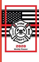 American Fire Fighter: Thin Red Line Diary Weekly Spreads January to December 1080797467 Book Cover