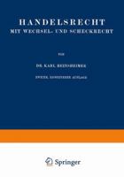 Handelsrecht Mit Wechsel- Und Scheckrecht 3662406926 Book Cover