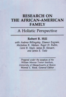 Research on the African-American Family: A Holistic Perspective 0865690219 Book Cover