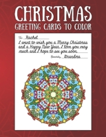 Christmas Greeting Cards to Color: Christmas Coloring Book for Adults B08HTG61Z5 Book Cover