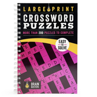 Large Print Crossword Puzzles: Over 200 Puzzles to Complete 1680524887 Book Cover