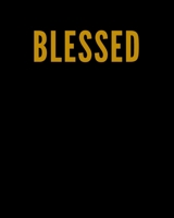 BLESSED: A Decorative BLACK and GOLD Designer Book For Coffee Table Decor and Shelves | You Can Stylishly Stack Books Together For A Chic Modern ... Stylish Home or Office Interior Design Ideas B08JF2BKVM Book Cover