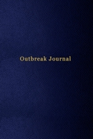 Outbreak Journal: Genital Herpes (HSV1 & HSV2) outbreak tracking and treatment diary Blue leather print design for men 1702426114 Book Cover