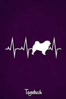 Tagebuch: Lilanes liniertes Chow Chow Hunde Journal Herzschlag ca DIN A5 weiß liniert 110 Seiten (German Edition) 1650222564 Book Cover