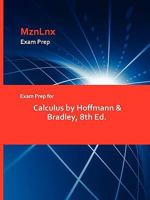 Exam Prep for Calculus by Hoffmann & Bradley, 8th Ed 1428869387 Book Cover