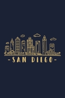 San Diego Skyline: San Diego travel inspired design. City of California, sights and history. Skyline and Cityscape. 1650768362 Book Cover