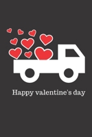 Happy Valentine's Day: 6"x9"- 120 pages Blank Lined Journal Notebook Funny gag Gift ideas for Romantic girlfriend, Boyfriend, Husband fiance, heart love 1652137734 Book Cover