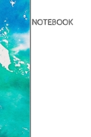 Notebook: Color splash effect wrap around design notebook: 90 blank lined pages: 6x9 1702661342 Book Cover