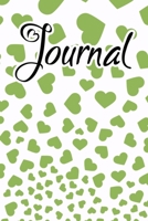 Journal: Olive Light Falling Hearts Journal for women to write in 1657935574 Book Cover