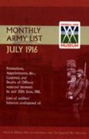 Supplement to the Monthly Army List July 1916 1847342841 Book Cover