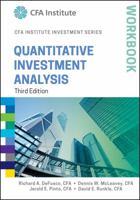 Quantitative Investment Analysis, Workbook (CFA Institute Investment Series) 047006918X Book Cover