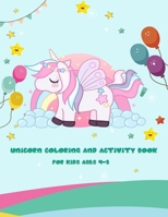 unicorn coloring and activity book for kids ages 4-8 years: coloring pages and word search ( find the word ) pages 1677537418 Book Cover